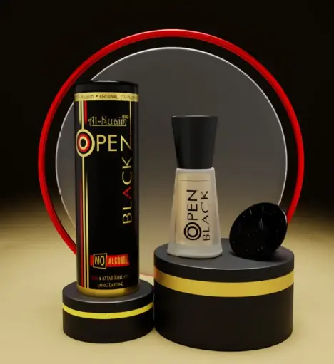 AL-NUAIM ROLL ON OPEN Black PERFUME (Attar)